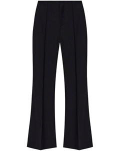 Расклешенные шерстяные брюки, черный Chloe