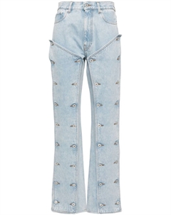 Джинсы с застежкой-молнией, синий Y / project