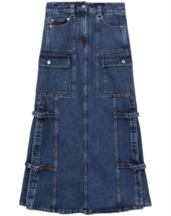 Джинсовая юбка миди с карманами карго 3.1 phillip lim