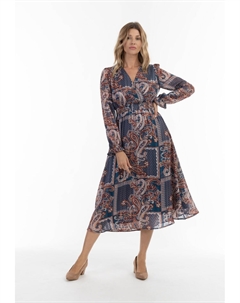 Повседневное платье MIT PAISLEY PRINT NOWLES, синий Usha