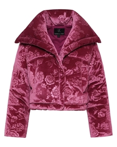 Пуховик La Chanson, розовый Unreal fur