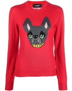 Джемпер Icon Dog, красный Dsquared2