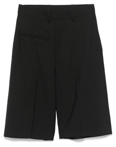 Шорты из вирджинской шерсти, черный Mm6 maison margiela