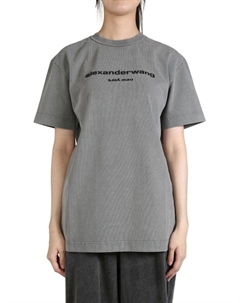 Футболка с логотипом, серый Alexander wang