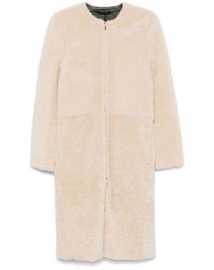 Пальто из овчины TOTEME, нейтральный цвет Toteme
