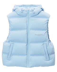 Жаккардовый жилет с логотипом, синий Alexander wang