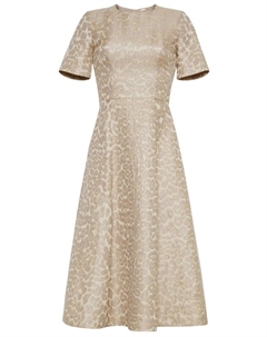 Платье миди Evangeline, нейтральный цвет Adam lippes