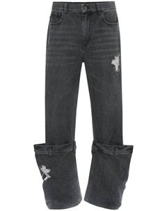 Джинсы Bucket с эффектом потертости, серый Jw anderson