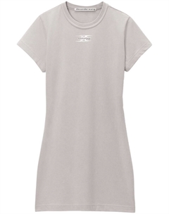 Платье-футболка Shrunken длины мини, серый Alexander wang