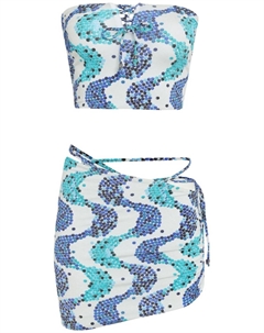 Юбка мини со сборками, белый Amir slama