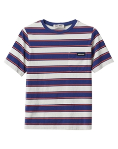 Футболка в полоску, синий Miu miu