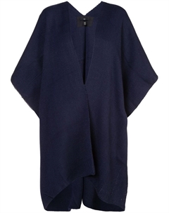 Триктажное пончо, синий Voz