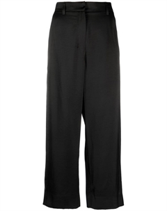 Укороченные атласные брюки Monza 'S Max Mara, черный S max mara