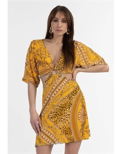 Повседневное платье MIT CUT-OUTS, желтый Faina