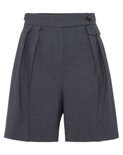 Шорты со складками, серый Brunello cucinelli