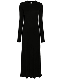 TOTEME платье макси из джерси, черный Toteme