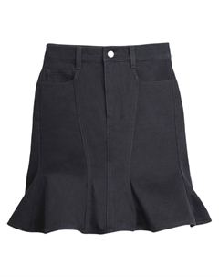 Расклешенная джинсовая мини-юбка, черный Marc jacobs