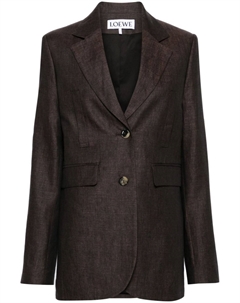 Льняной пиджак, коричневый Loewe