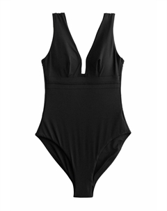 Купальный костюм PLUNGE TUMMY CONTROL, черный Next