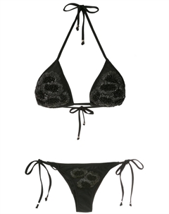 Бикини с вышивкой бисером, черный Amir slama