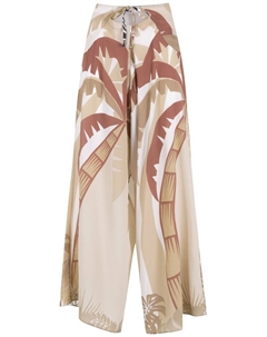 Широкие брюки с принтом, бежевый Amir slama