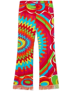 Брюки с принтом Bersaglio, красный Pucci