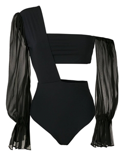 Боди на одно плечо, черный Amir slama