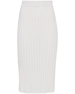 Юбка миди Satiny в рубчик, бежевый Joseph