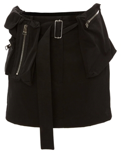 Юбка мини с молниями, черный Jw anderson