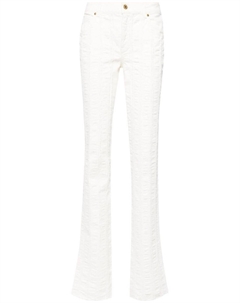 Прямые джинсы средней посадки, белый Blumarine
