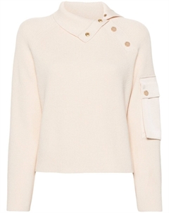 Свитер в рубчик, нейтральный цвет Liu jo