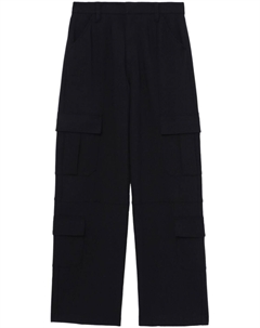 Прямые брюки с потайной застежкой, черный Rag & bone