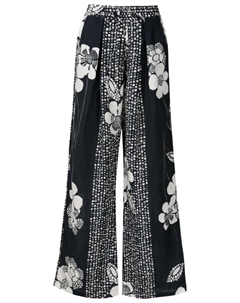 Прямые брюки с цветочным принтом, черный Amir slama