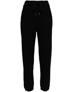 Спортивные брюки из ткани букле, черный Elisabetta franchi