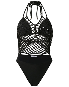 Купальник с сетчатыми вставками, черный Amir slama