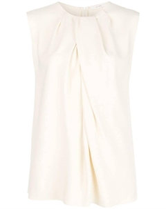 Расклешенная блузка без рукавов, белый The row