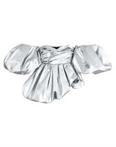 Топ Bubble с эффектом металлик, серебристый Marc jacobs