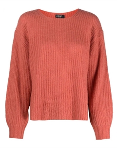 Джемпер в рубчик, оранжевый Liu jo
