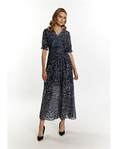 Платье макси MIT ZEBRA, серый Faina