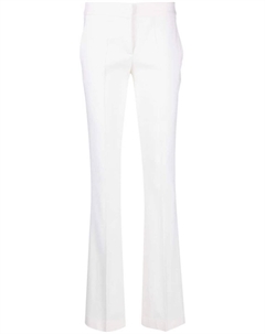 Расклешенные брюки из смесовой шерсти, белый Blumarine