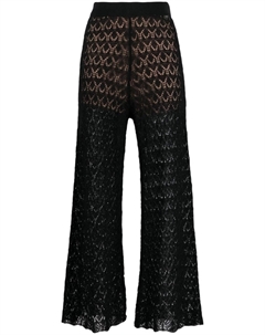 Расклешенные брюки рыхлой вязки, черный Liu jo