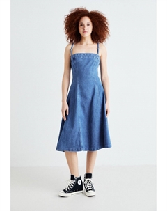 Джинсовое платье, бежевый Gap