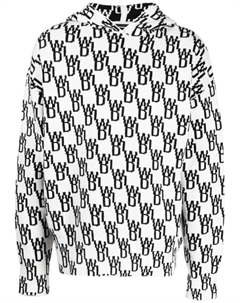 Худи с монограммой, белый We11done