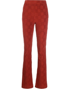 Расклешенные спортивные брюки с монограммой, коричневый Ambush