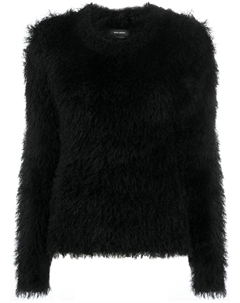 Джемпер из искусственного меха, черный Isabel marant