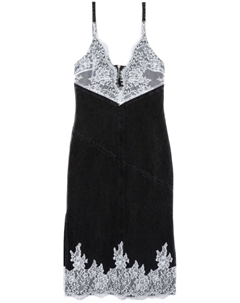 Платье-комбинация с кружевной отделкой, черный 3.1 phillip lim