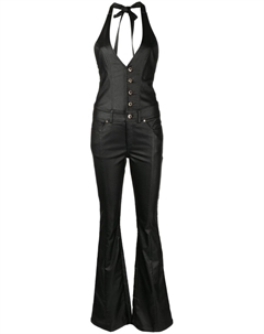 Комбинезон Cynthia с вырезом халтер Retrofete, черный