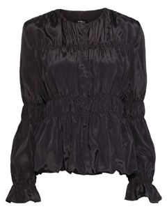 Однобортный пиджак со сборками, черный Goen.j