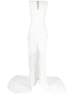 Длинное платье Totem со сборками, белый Maticevski