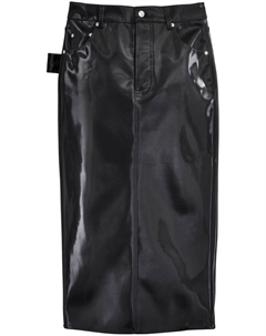 Юбка миди со светоотражающим эффектом, черный Marc jacobs